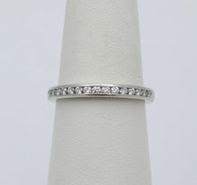 Load image into Gallery viewer, Tiffany & Co Platinum Half Eternity Diamond Band