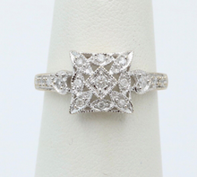 Load image into Gallery viewer, Vintage 14K White Gold Diamond Ring, Engagement Ring