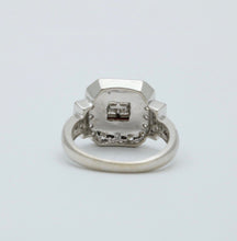 Load image into Gallery viewer, Vintage Diamonds 18K White Gold Deco Style Ring