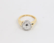 Load image into Gallery viewer, Vintage 10K Yellow & White Gold DIamond Ring