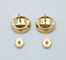 Load image into Gallery viewer, Vintage Citrine Diamonds 18K Yellow Gold Earrings