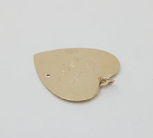 Load image into Gallery viewer, Vintage 14K Yellow Gold January Calendar Birthday Heart Charm, Birthstone Garnet
