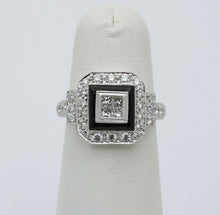 Load image into Gallery viewer, Vintage Diamonds 18K White Gold Deco Style Ring
