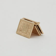 Load image into Gallery viewer, Vintage 14K Yellow Gold Bible Book Movable Pendant Charm