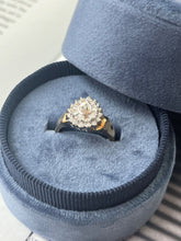 Load image into Gallery viewer, Vintage 10K Yellow & White Gold DIamond Ring