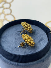 Load image into Gallery viewer, Etruscan Style 22K Gold Flower Studs Earring