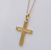 Load image into Gallery viewer, Vintage Cross 14K Yellow Gold