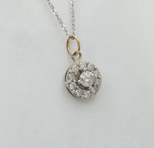 Load image into Gallery viewer, Vintage Art Deco Inspired Diamond 14K White Gold Pendant