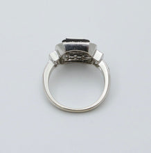 Load image into Gallery viewer, Vintage Diamonds 18K White Gold Deco Style Ring