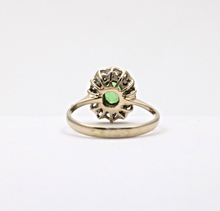 Load image into Gallery viewer, Vintage Italian Peridot Diamonds 18K Yellow Gold Ring