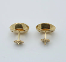 Load image into Gallery viewer, Vintage Citrine Diamonds 18K Yellow Gold Earrings