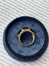 Load image into Gallery viewer, Vintage 14K Yellow Gold Black Onyx Dome Ring