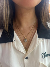 Load image into Gallery viewer, Vintage 10K Yellow & White Gold Diamond Heart Charm