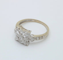Load image into Gallery viewer, Vintage 14K White Gold Diamond Ring, Engagement Ring