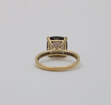 Load image into Gallery viewer, Vintage Smoky Quartz Diamonds 14K Yellow Gold Ring