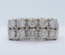 Load image into Gallery viewer, Vintage 14K Two-Tone Gold Diamond Stacking Band | Approx. 2.00 ctw