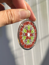 Load image into Gallery viewer, Vermeil Murano Glass Millefiori Disk Pendant