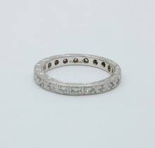 Load image into Gallery viewer, Antique Art Deco Platinum and Diamond Eternity Band