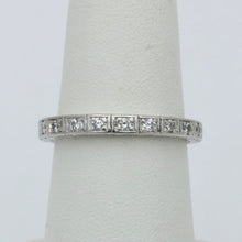 Load image into Gallery viewer, Antique Art Deco Platinum and Diamond Eternity Band