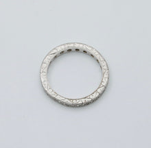 Load image into Gallery viewer, Antique Art Deco Platinum and Diamond Eternity Band