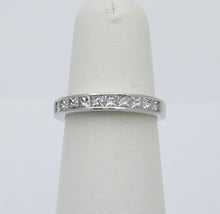 Load image into Gallery viewer, Vintage Diamond and Platinum 1/2 Eternity Band Ring