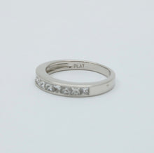 Load image into Gallery viewer, Vintage Diamond and Platinum 1/2 Eternity Band Ring