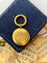 Load image into Gallery viewer, Antique 14K Yellow Gold Morning Glory High Relief  Watch Fob Pendant