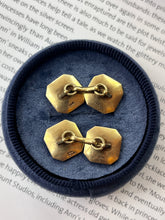 Load image into Gallery viewer, Art Deco 14K Two Tone Gold Mother Of Pearl Cufflinks