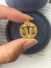 Load image into Gallery viewer, The Vintage Zodiac Libra Enamel Charm Pendant
