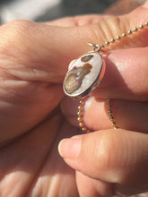 Load image into Gallery viewer, Vintage 14K Rose Gold Gobi Agate Charm