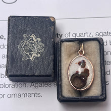 Load image into Gallery viewer, Vintage 14K Rose Gold Gobi Agate Charm