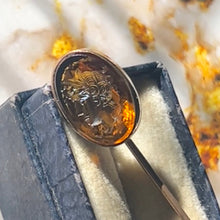 Load image into Gallery viewer, Antique 9K Yellow Gold Intaglio Carnelian Stick Pin