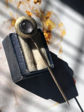 Load image into Gallery viewer, Vintage 14K Yellow Gold Rose De France Amethyst Stick Pin