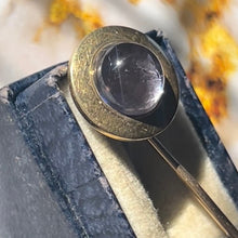 Load image into Gallery viewer, Vintage 14K Yellow Gold Rose De France Amethyst Stick Pin
