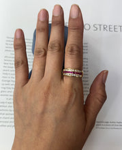Load image into Gallery viewer, Vintage 14K Yellow Gold Diamond & Ruby Band