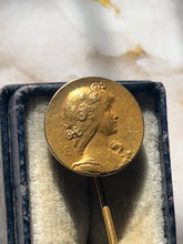 Load image into Gallery viewer, Art Nouveau French Imported 18K Yellow Gold Stick Pin
