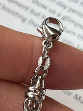 Load image into Gallery viewer, Vintage Sterling Silver Byzantine Link Bracelet