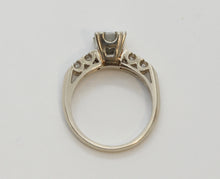 Load image into Gallery viewer, Art Deco Ladies .8 Carat Diamond 14K White Gold Engagement Ring