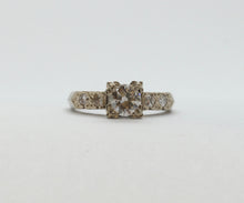 Load image into Gallery viewer, Art Deco Ladies .8 Carat Diamond 14K White Gold Engagement Ring