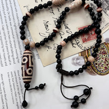 Load image into Gallery viewer, Vintage Tibetan Agate Dzi Style Pendant Necklace