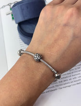 Load image into Gallery viewer, Vintage Pandora Sterling Silver Beaded Charm Bracelet