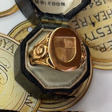 Load image into Gallery viewer, Antique Victorian 14K Yellow Gold Shield Signet Ring