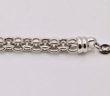Load image into Gallery viewer, Vintage Sterling Silver Byzantine Link Bracelet