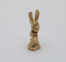 Load image into Gallery viewer, Adorable 14k Yellow Gold Bunny Rabbit Charm