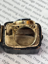 Load image into Gallery viewer, Vintage 14K Yellow Gold Black Onyx Cameo Ring