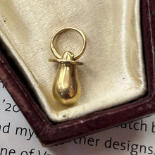 Load image into Gallery viewer, Vintage 14K Yellow Gold Baby Pacifier Charm Pendant