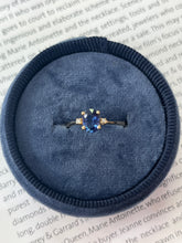 Load image into Gallery viewer, Vintage 14K Yellow Gold Sapphire & Diamond Ring, Engagement Ring