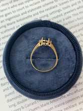 Load image into Gallery viewer, Vintage 14K Yellow Gold Sapphire & Diamond Ring, Engagement Ring