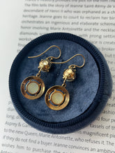 Load image into Gallery viewer, Vintage 14K yellow Gold Opal Dangling Earrings