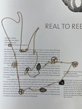Load image into Gallery viewer, Estate 18K Yellow Gold  9 charms 33.5” Chain Long Necklace